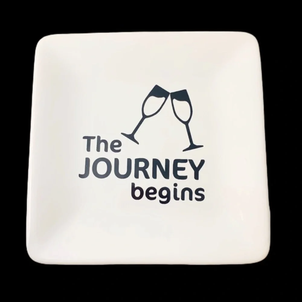THE JOURNEY BEGINS TRINKET TRAY NWT - Picture 1 of 3